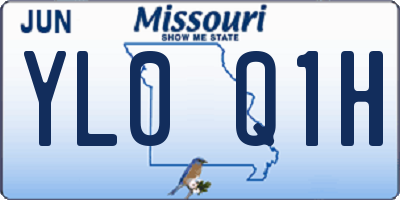 MO license plate YL0Q1H