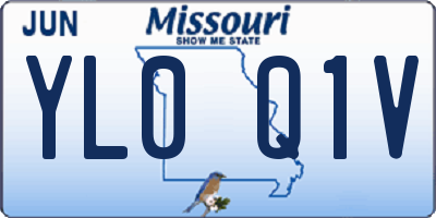 MO license plate YL0Q1V