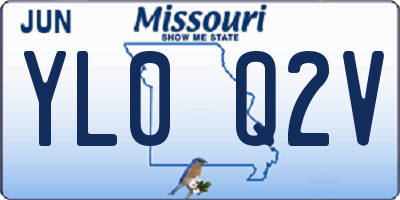 MO license plate YL0Q2V