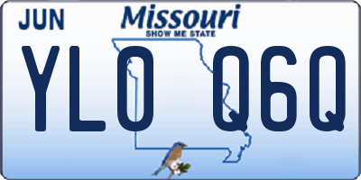 MO license plate YL0Q6Q