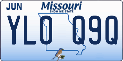 MO license plate YL0Q9Q