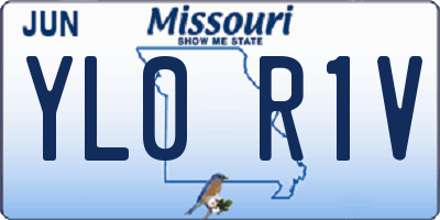 MO license plate YL0R1V