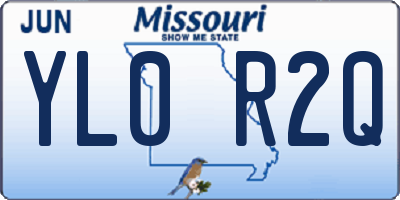 MO license plate YL0R2Q