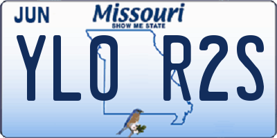 MO license plate YL0R2S