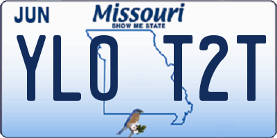 MO license plate YL0T2T