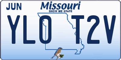 MO license plate YL0T2V