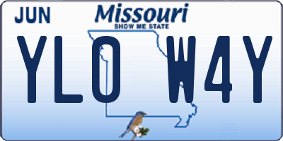 MO license plate YL0W4Y