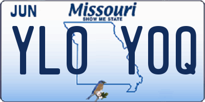 MO license plate YL0Y0Q