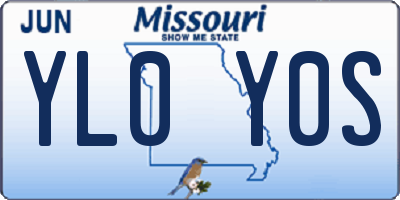 MO license plate YL0Y0S