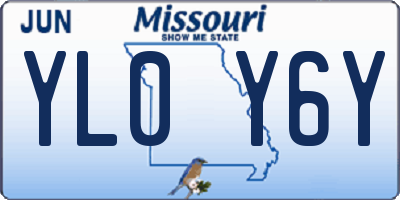 MO license plate YL0Y6Y