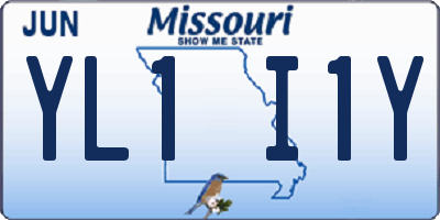 MO license plate YL1I1Y