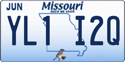 MO license plate YL1I2Q