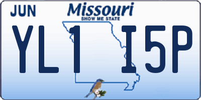 MO license plate YL1I5P