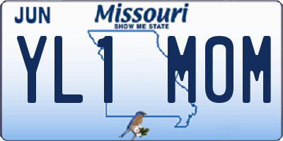 MO license plate YL1M0M