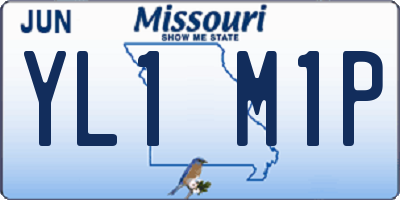 MO license plate YL1M1P