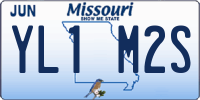 MO license plate YL1M2S