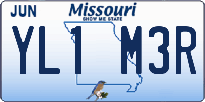 MO license plate YL1M3R