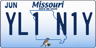 MO license plate YL1N1Y