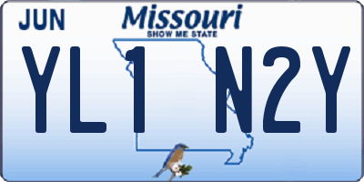 MO license plate YL1N2Y