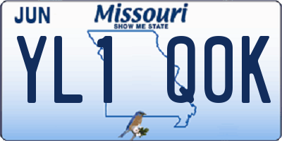 MO license plate YL1Q0K