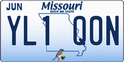 MO license plate YL1Q0N