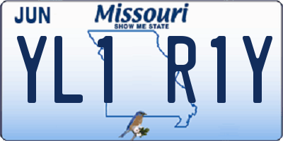 MO license plate YL1R1Y
