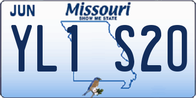 MO license plate YL1S2O