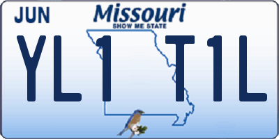 MO license plate YL1T1L