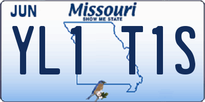 MO license plate YL1T1S