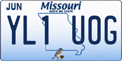 MO license plate YL1U0G