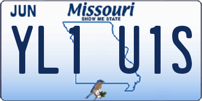 MO license plate YL1U1S