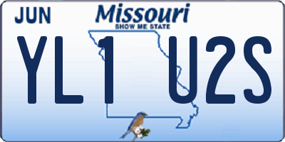 MO license plate YL1U2S