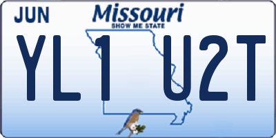 MO license plate YL1U2T