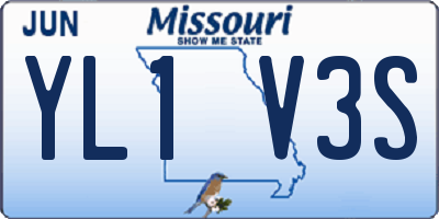 MO license plate YL1V3S