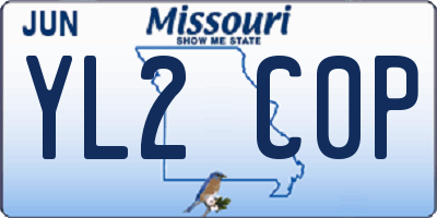 MO license plate YL2C0P