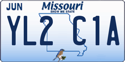 MO license plate YL2C1A