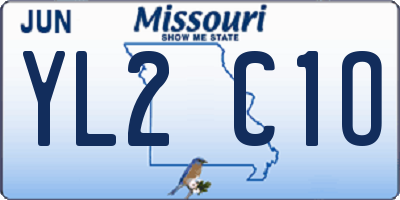 MO license plate YL2C1O