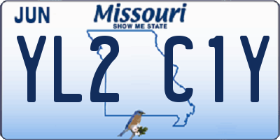 MO license plate YL2C1Y