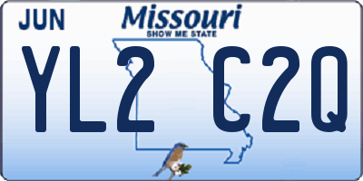 MO license plate YL2C2Q