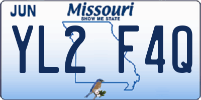 MO license plate YL2F4Q