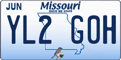 MO license plate YL2G0H
