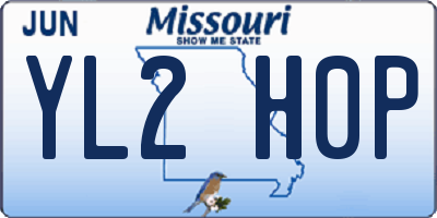 MO license plate YL2H0P