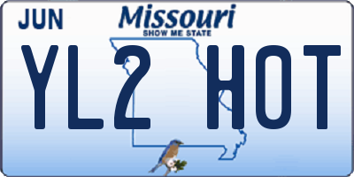 MO license plate YL2H0T