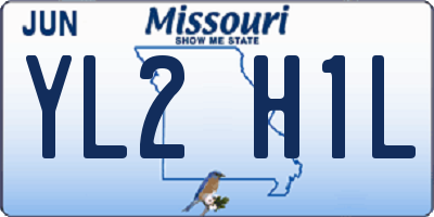 MO license plate YL2H1L