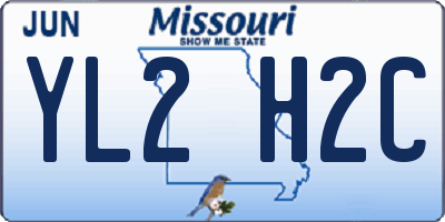 MO license plate YL2H2C