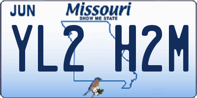 MO license plate YL2H2M