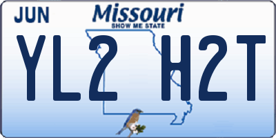 MO license plate YL2H2T