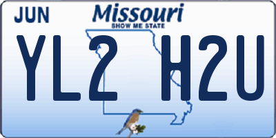MO license plate YL2H2U