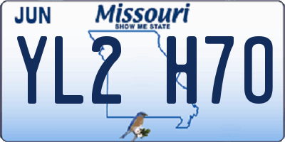MO license plate YL2H7O