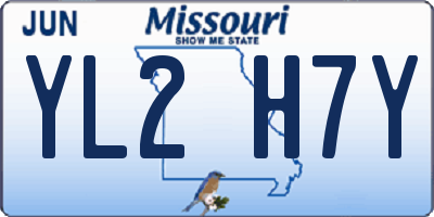 MO license plate YL2H7Y